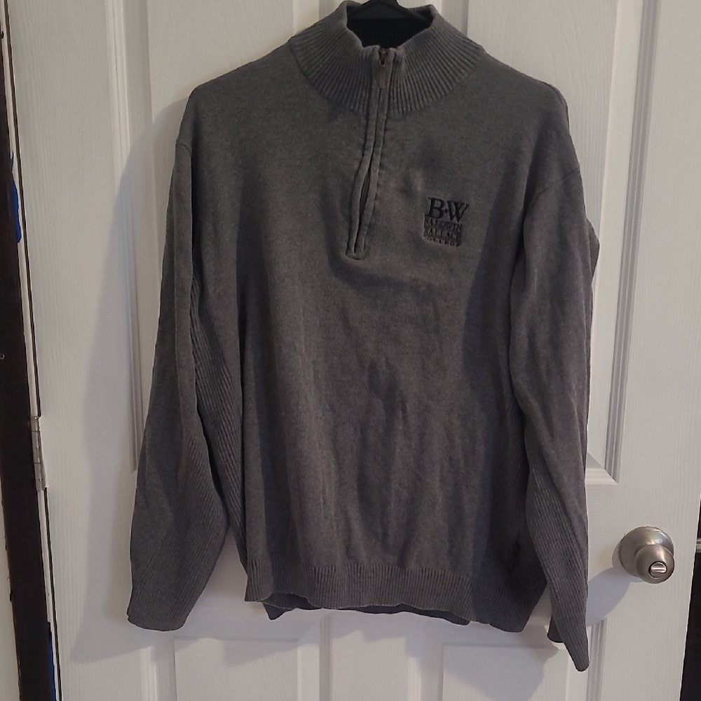 Baldwin Wallace College Grey Quarter Zip